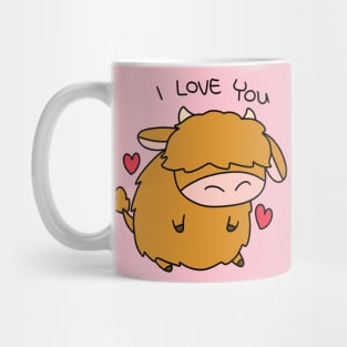 I Love You Highland Cow Mug